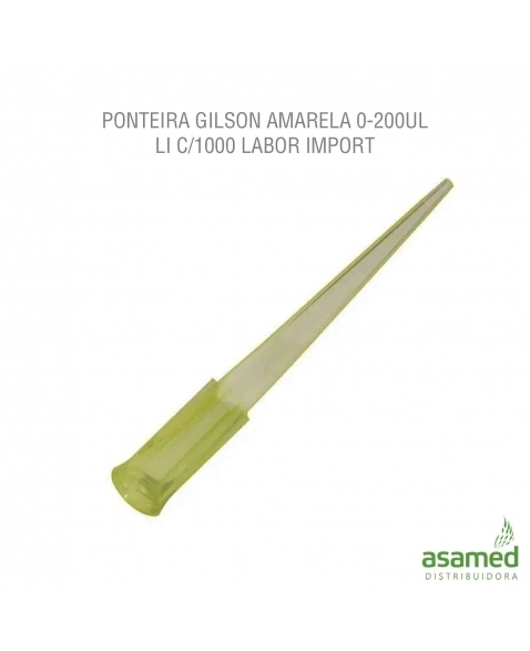 PONTEIRA GILSON AMARELA 0-200UL LI C/1000 LABOR IMPORT