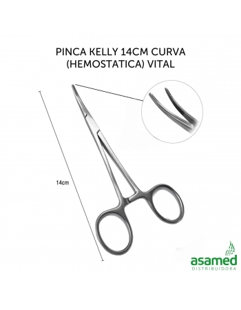 PINCA KELLY 14CM CURVA (HEMOSTATICA) VITAL