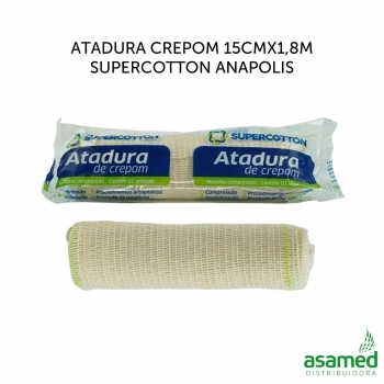 ATADURA CREPOM 15CMX1,8M SUPERCOTTON ANAPOLIS