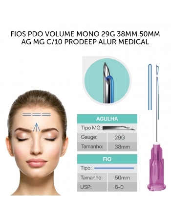 FIO PDO LIFT CUTTING COG 21G 60MM 150MM AG MG PRODEEP ALUR MEDICAL