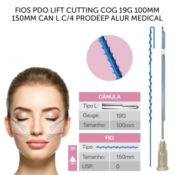 FIOS PDO LIFT CUTTING COG 19G 100MM 150MM CAN L C/4 PRODEEP ALUR MEDICAL