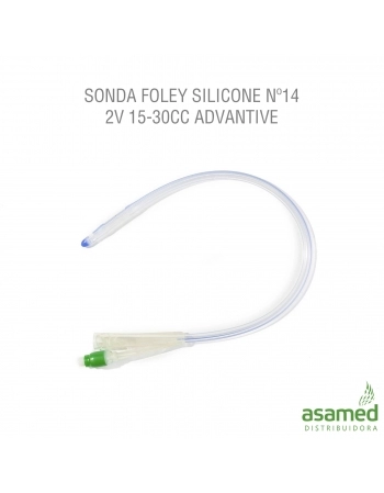 SONDA FOLEY SILICONE Nº14 2V 30CC ADVANTIVE