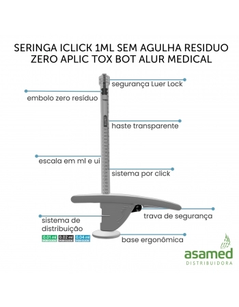 SERINGA CRISTALINE 1ML COM ADAPTADOR DE TRANSFERENCIA ALUR MEDICAL
