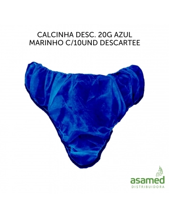 CALCINHA DESC. 20G AZUL MARINHO C/10UND DESCARTEE