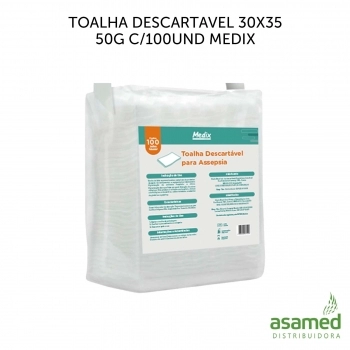 TOALHA DESCARTAVEL 30X35 60G C/100UND POLAR FIX