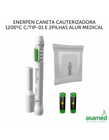CANETA CAUTERIZADORA 1200ºC C/TIP-01 E 2PILHAS ENERPEN ALUR MEDICAL