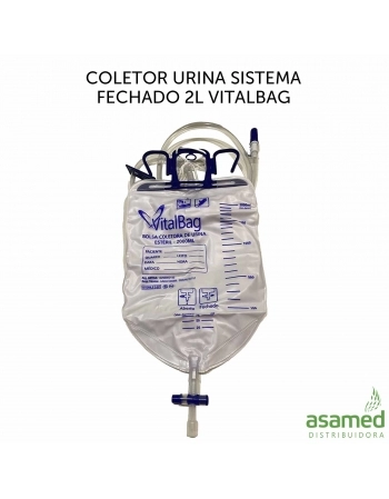 COLETOR URINA SISTEMA FECHADO 2L VITALBAG