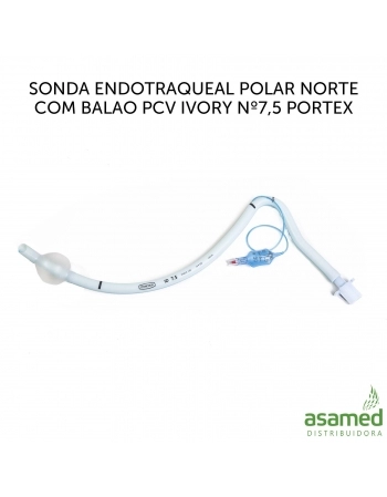 SONDA ENDOTRAQUEAL POLAR NORTE COM BALAO PCV IVORY Nº7,5 PORTEX