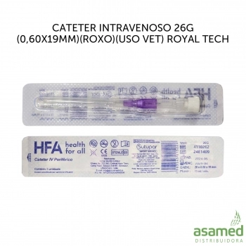 CATETER INTRAVENOSO 26G (0,60X19MM)(ROXO) SOLIDOR
