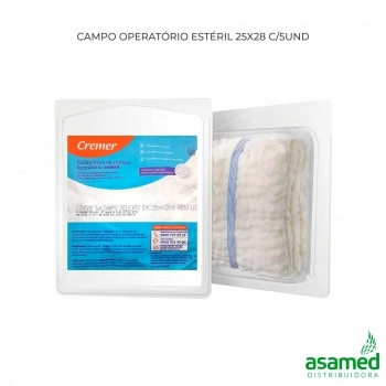 CAMPO OPERATORIO ESTERIL 25X28 C/5UND DELICATO CREMER
