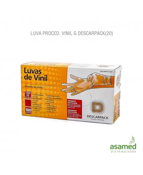 LUVA PROCEDIMENTO VINIL G DESCARPACK