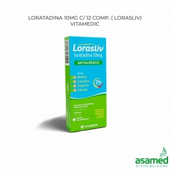 LORATADINA 10MG C/ 12 COMP. ( LORASLIV) VITAMEDIC