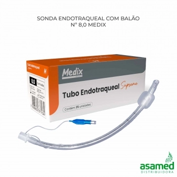 SONDA ENDOTRAQUEAL COM BALAO Nº8,0 GLOMED