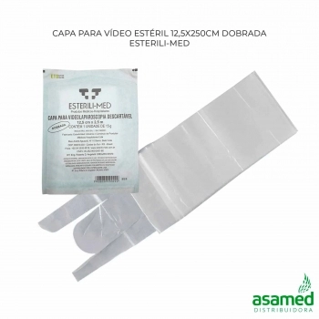 CAPA PARA VIDEO ESTERIL 12,5X250CM DOBRADA ESTERILI-MED
