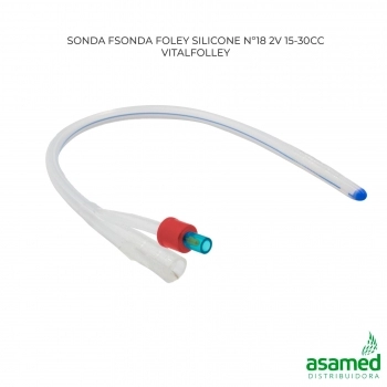 SONDA FOLEY SILICONE Nº18 2V 15-30CC VITALFOLLEY