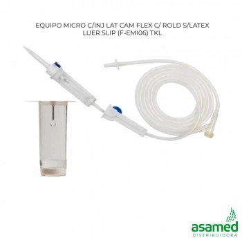 EQUIPO MICRO C/INJ LAT CAM FLEX C/ ROLD S/LATEX LUER SLIP (F-EMI06) TKL