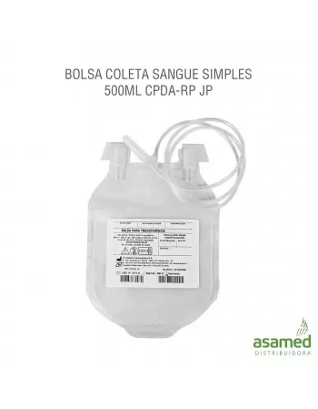 BOLSA COLETA SANGUE SIMPLES 500ML CPDA-RP JP