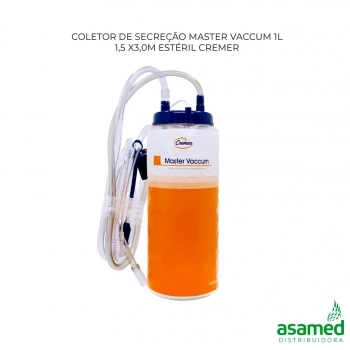 COLETOR DE SECRECAO MASTER VACCUM 1L 1,5 X3,0M ESTERIL CREMER