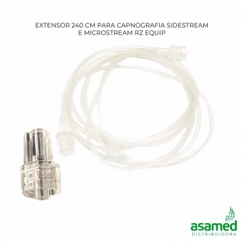 EXTENSOR 240 CM PARA CAPNOGRAFIA SIDESTREAM E MICROSTREAM RZ EQUIP