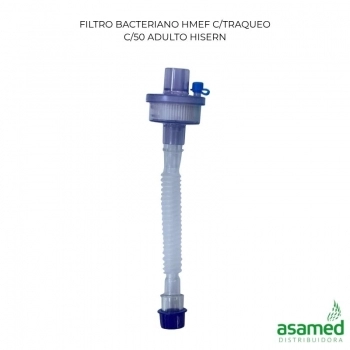 FILTRO BACTERIANO HMEF C/TRAQUEO C/50 ADULTO HISERN