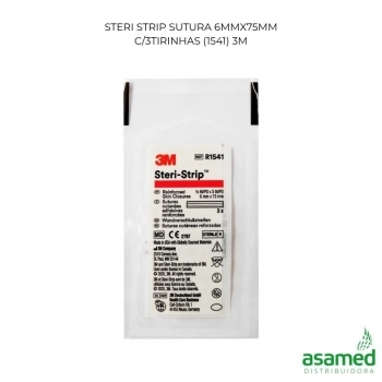 STERI STRIP SUTURA 6MMX75MM C/3TIRINHAS (1541) 3M