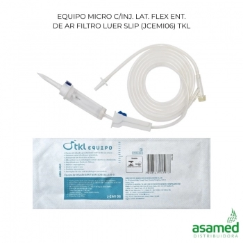 EQUIPO MICRO C/INJ LAT CAM FLEX C/ ROLD S/LATEX LUER SLIP (JCEMI06) TKL
