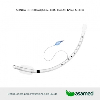 SONDA ENDOTRAQUEAL COM BALAO Nº6,0 MEDIX