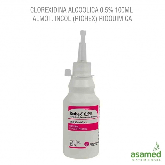 CLOREXIDINA ALCOOLICA 0,5% 100ML ALMOT. INCOLOR (RIOHEX) RIOQUIMICA