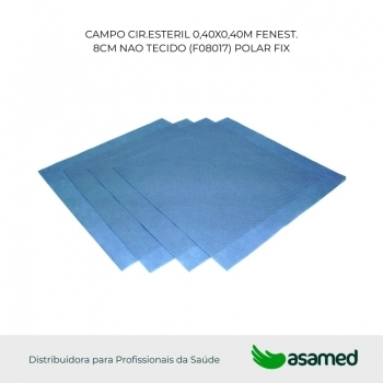 CAMPO WRAPS PARA ESTERILIZACAO SMS 120X120CM 50G C/50 AZUL (F05407) POLAR FIX