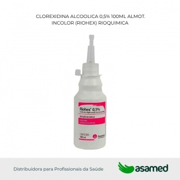 CLOREXIDINA ALCOOLICA 0,5% 100ML ALMOT. INCOLOR (RIOHEX) RIOQUIMICA