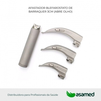 LARINGOSCOPIO AD. INOX C/3LAM. (1,2,3) CURVAS CONVERCIONAL MIKATOS