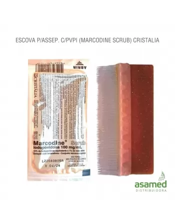 ESCOVA P/ASSEPSIA C/PVPI C/48UND (MARCODINE SCRUB) CRISTALIA
