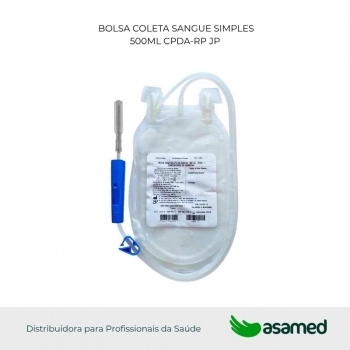 BOLSA COLETA SANGUE SIMPLES 500ML CPDA-RP JP