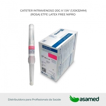 CATETER INTRAVENOSO 20G X 1.1/4\" (1,10X32MM)(ROSA) NIPRO