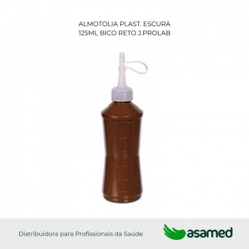 ALMOTOLIA PLAST. ESCURA 120ML BICO RETO J.PROLAB