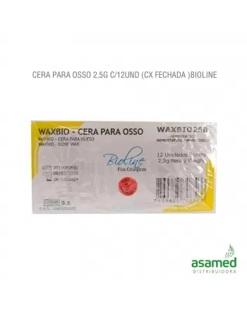 CERA PARA OSSO 2,5G C/12UND (CX FECHADA) BIOLINE