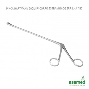 PINCA HARTMANN 20CM P/ CORPO ESTRANHO C/SERRILHA ABC