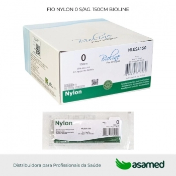 FIO NYLON 0 S/AG. 150CM BIOLINE