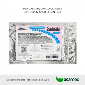 INDICADOR QUIMICO CLASSE 5 (MATERIAIS) C/100 CLEAN TEST