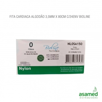 FIO NYLON 0 S/AG. 1,5M BIOLINE