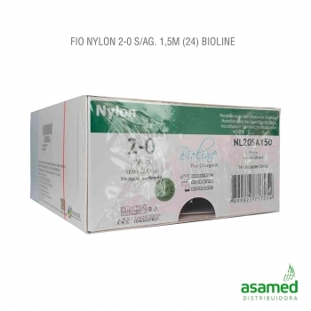 FIO NYLON 2-0 S/AG. 1,5M BIOLINE