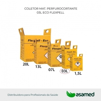 COLETOR MAT. PERFURO CORTANTE 03L ECO FLEXPELL
