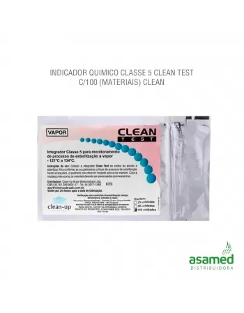 INDICADOR QUIMICO CLASSE 5 (MATERIAIS) C/100 CLEAN TEST
