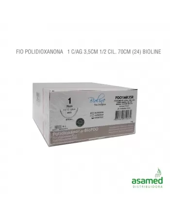 FIO POLIDIOXANONA 1 C/AG 3,5CM 1/2 CIL. 70CM BIOLINE