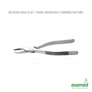 BOTICAO ADULTO Nº 1 P/ INCISIVOS E CANINOS SUP ABC