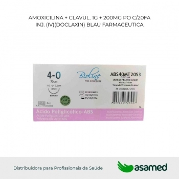 FIO ACIDO POLIGLICOLICO 4-0 VIOLETA C/AG 2,0CM 1/2 CIL. 70CM BIOLINE