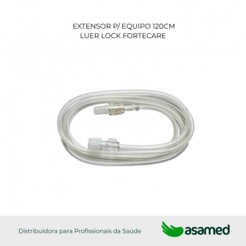 EXTENSOR P/ EQUIPO 120CM LUER LOCK FORTCARE