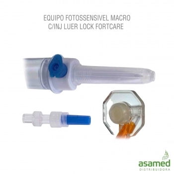 EQUIPO FOTOSSENSIVEL MACRO C/INJ LUER LOCK FORTCARE