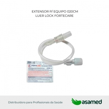EXTENSOR P/ EQUIPO 020CM LUER LOCK FORTCARE