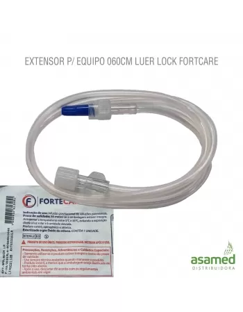 EXTENSOR P/ EQUIPO 060CM LUER LOCK FORTCARE